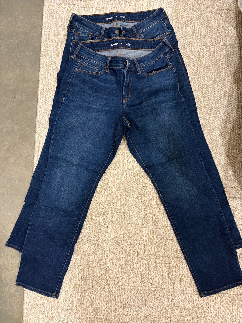 Old Navy Women’s Deep Blue Skinny Jeans - Stretch Denim